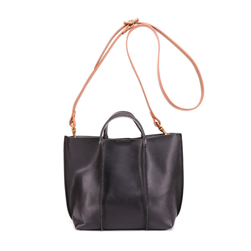 Sac cuir multicouche café