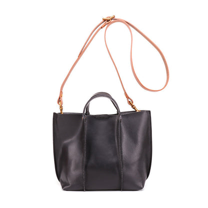 Sac cuir multicouche café
