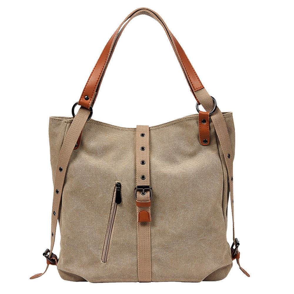 Sac canvas kaki