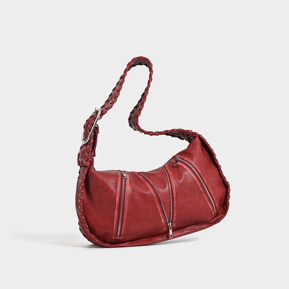 Vintage Weave New Niche Design Large Capacity Commuter