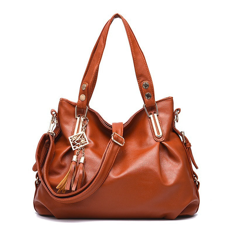 Sac cuir épaule marron