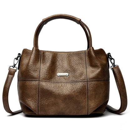 Sac bandoulière cuir souple noir