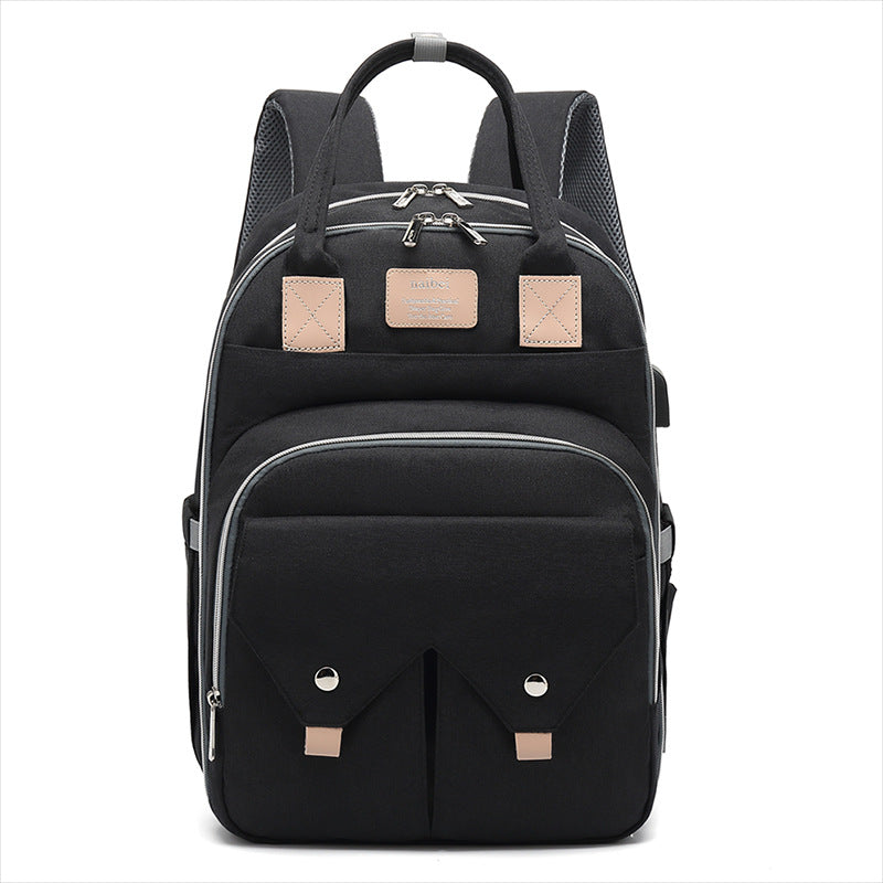 Sac maternité bleu tendance