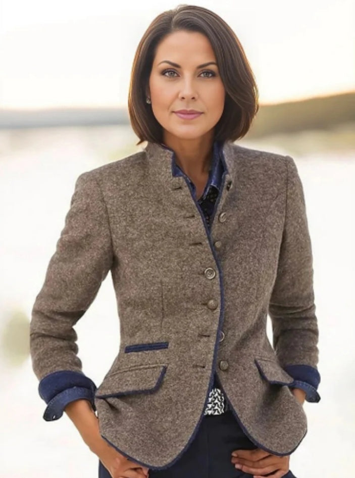 Quinn veste violet imitation worsted