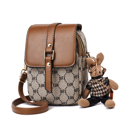 Sac de téléphone portable rétro multicouche pour femme - Vogalia