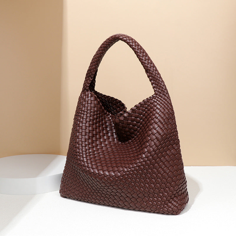 Una tote tricoté noir bucket