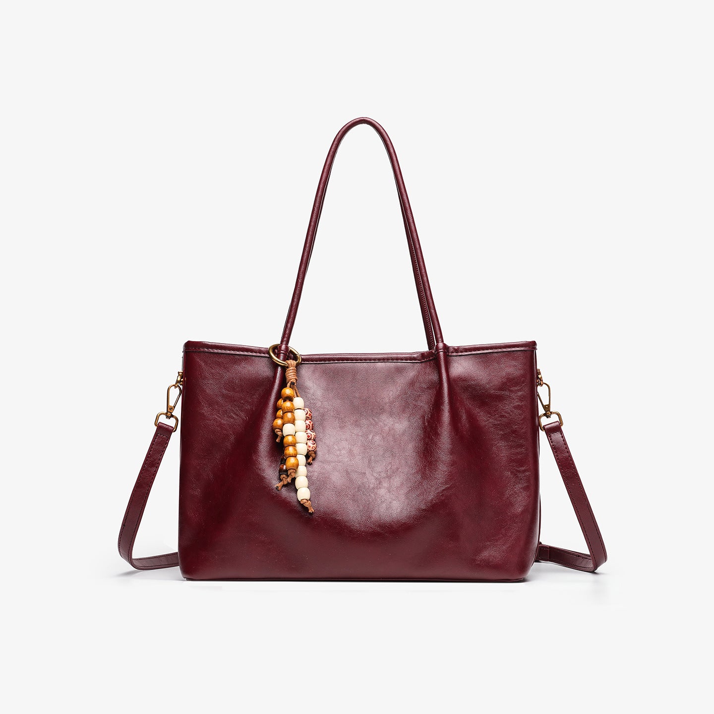 Tote bag underarm plissé noir