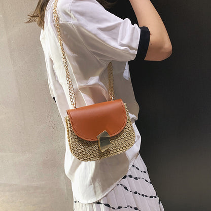 Sac crossbody osier marron clair
