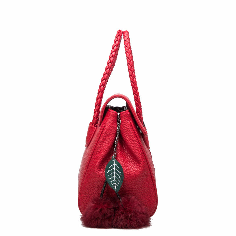 Sac cuir litchi vue profil