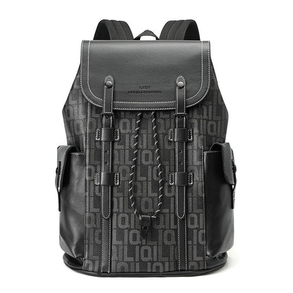 Sac dos homme lettres grises voyage