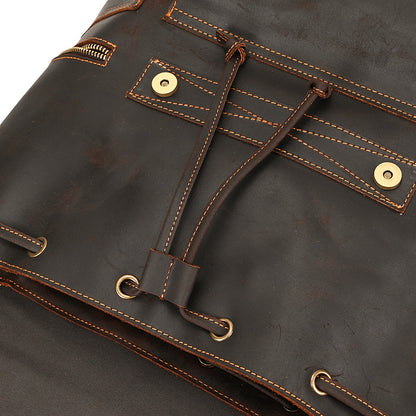 Sac à dos cuir vintage intérieur grande capacité