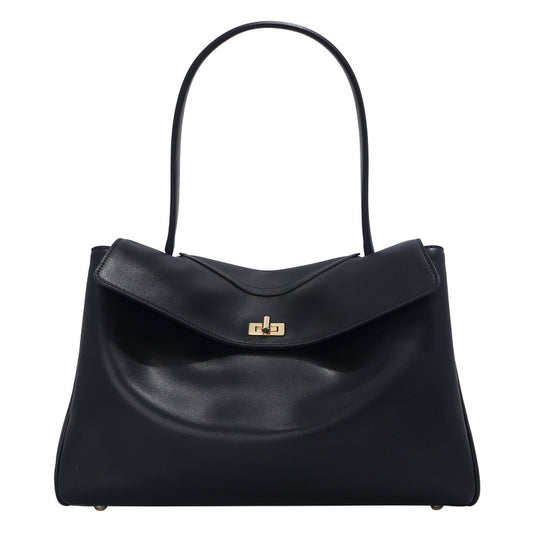 Tote bag sophistiqué noir 34x11x23