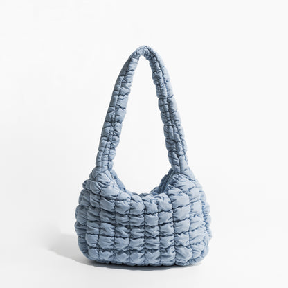 Sac hobo femme nylon abricot grande capacité