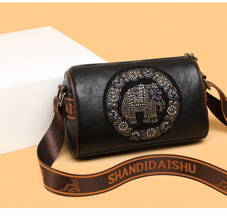 Sac à Bandoulière Style Diamant Coloré avec Paillettes