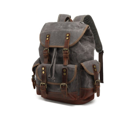 Sac dos canvas café résistant