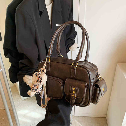 Sac Boston bandoulière en cuir pour femme – Chic et pratique