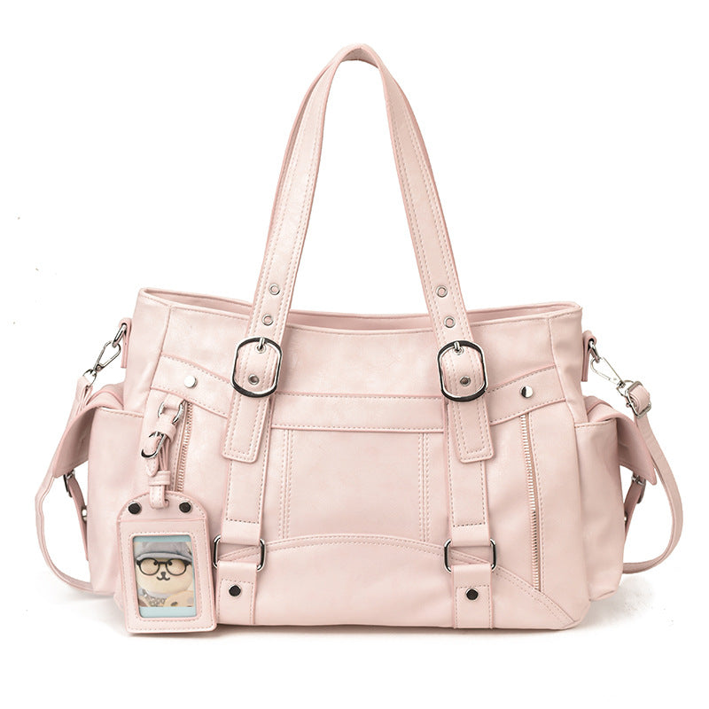 Tote bag grande capacité noir poche glissière