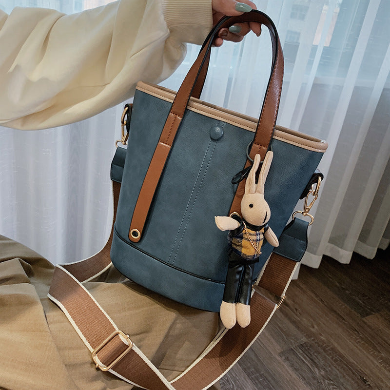 Sac seau messenger vert