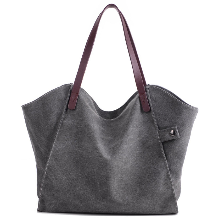 Tote canvas style coréen bleu Naïs Vogalia Paris