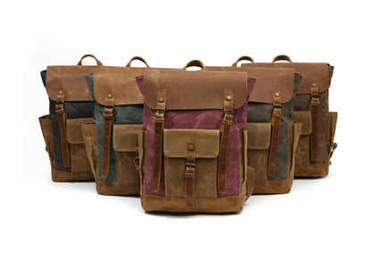 sac à dos vintage Detroit grande capacité