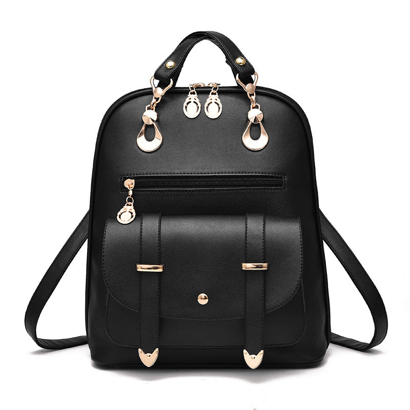 Sac à dos PU noir double usage