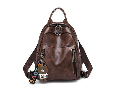Sac à dos PU casual noir