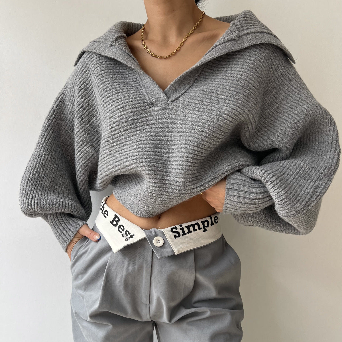 Joséphine pull kaki street fashion