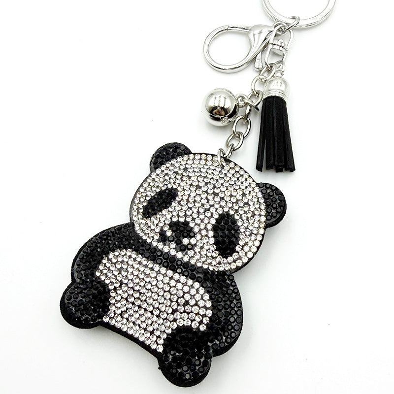 Panda pendentif métal