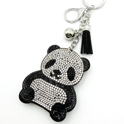 Panda pendentif métal
