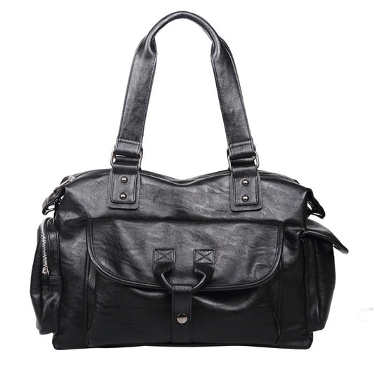 Sac voyage PU noir homme Clémence Vogalia Paris