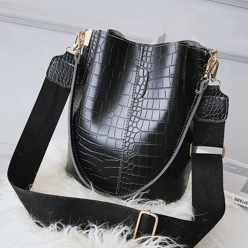 Sac seau cuir café
