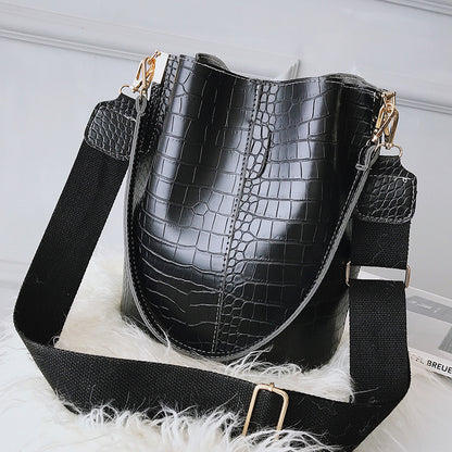 Sac seau cuir café