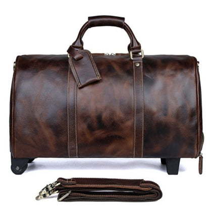 sac de voyage trolley cuir avec bandoulière