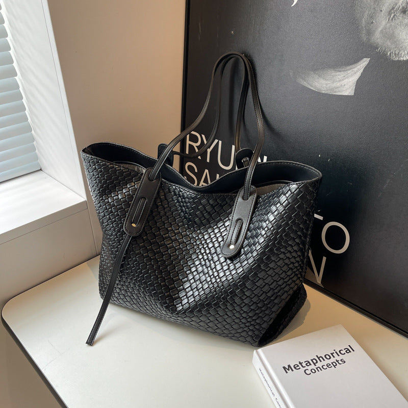 Sac underarm tressé vue face