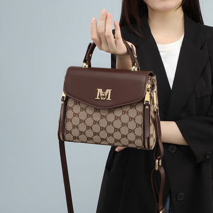 Sac bandoulière tissu marron viney tendance