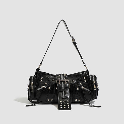 Sac cuir huilé détail