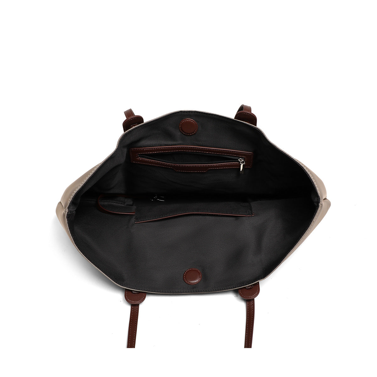 Tote canvas abricot vue profil