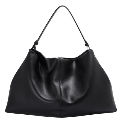 Sac underarm cuir noir 44x9x26cm Xenia Vogalia Paris