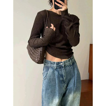 Sac à boulettes en cuir authentique pour femmes – Sac à main bandoulière