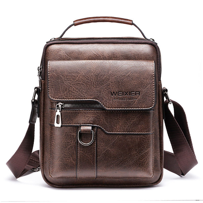 Sac messager noir classique horizontal