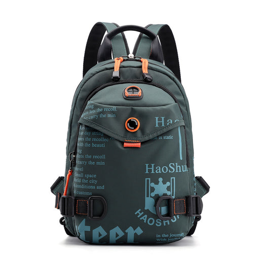 Sac crossbody nylon vert armée