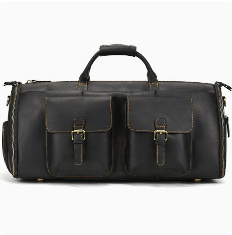 Sac de voyage en cuir multifonction pliable transport