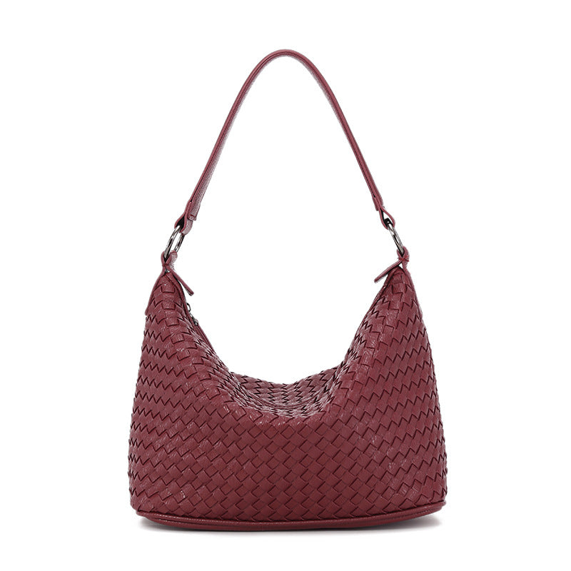 Sac épaule PU tissé noir Bella Vogalia Paris sac dragon diffusion