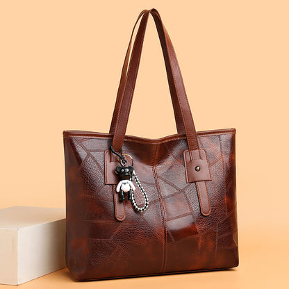 Wanda tote marron kaki sewing line