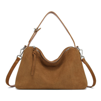 Tote bag daim café épaule