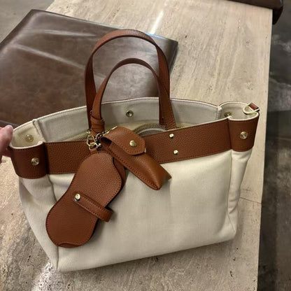 Wanda cuir beige-marron 27x12x20cm