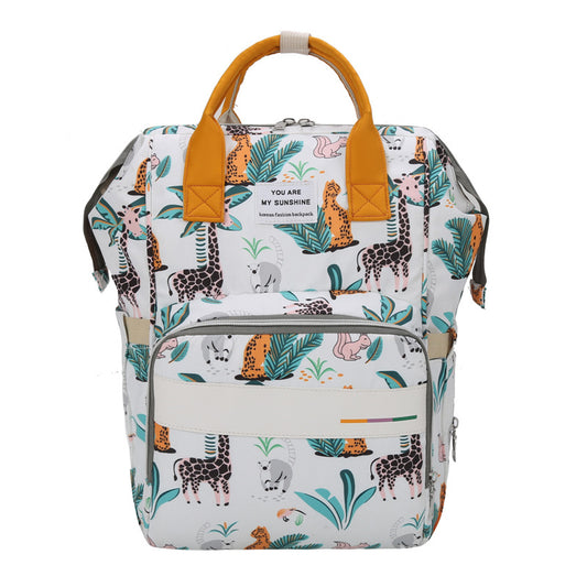 Sac dos double épaule maman noir