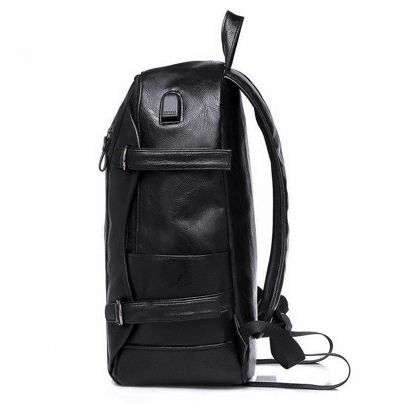 Sac dos PU laptop marron