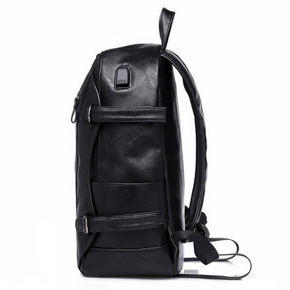 Sac dos PU laptop marron