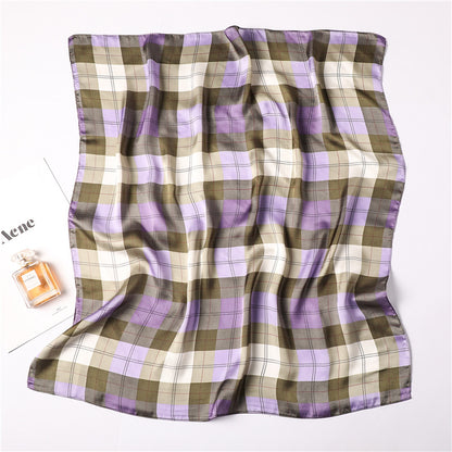Foulard carreaux coloré vue profil
